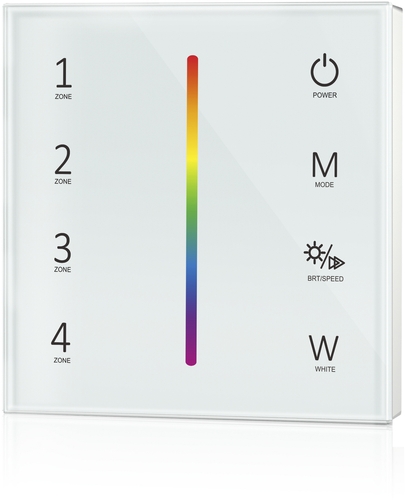 LC RF TOUCH PANEL RGBW LED Deckenleuchte Frontansicht