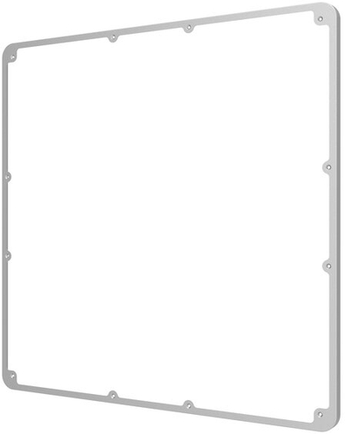 Flache LED-Panelleuchte SF FLAT 500 SQ FRAME SI von Ledvance Frontansicht