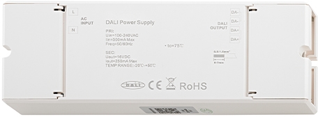 Sigor DALI Stromversorgung 250mAh Frontansicht