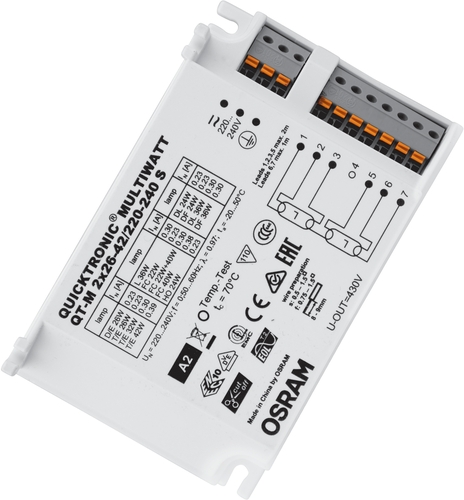 Osram QT-M Betriebsgerät Frontansicht für LED-Beleuchtung