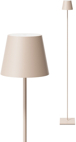 Sigor Akku-Stehleuchte Nuindie in dünenbeige, USB-C, 1200mm, FlexMood
