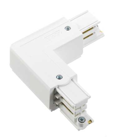 Winkelverbinder für Nordic Aluminium Stromschienensystem XTS 35-3, weiß, Frontansicht