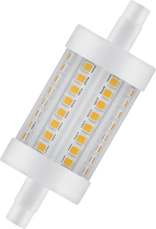 LED LINE78 R7S Glühbirne 8W warmweißes Licht Frontansicht