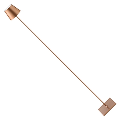 Bronzefarbene Akku-Stehleuchte Nuindie 1200mm von Sigor Frontansicht