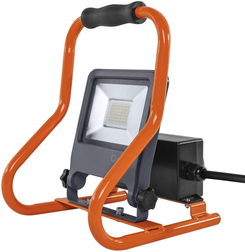 LED-Arbeitsleuchte 30W mit Standsockel, helle Lichtfarbe, Produktfoto Frontansicht