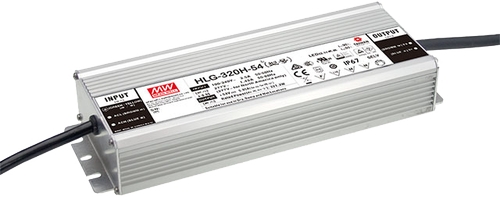 Schaltnetzteil Mean Well IP67 dimmbar 321W 54V Frontansicht