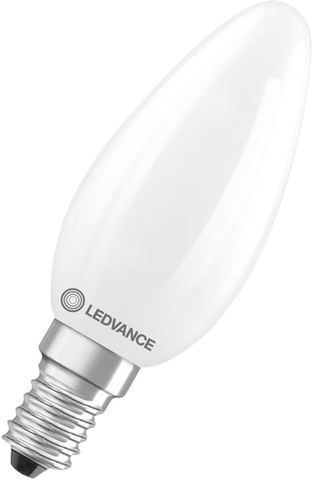 LED-Lampe mit Dimmfunktion und warmweißem Licht in Frontansicht