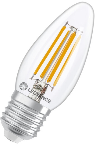 LED-Lampe E27 3.4W dimmbar Frontansicht