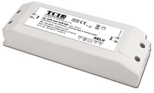 TCI LED Netzteil 45W 24V dimmbares Netzgerät Frontansicht