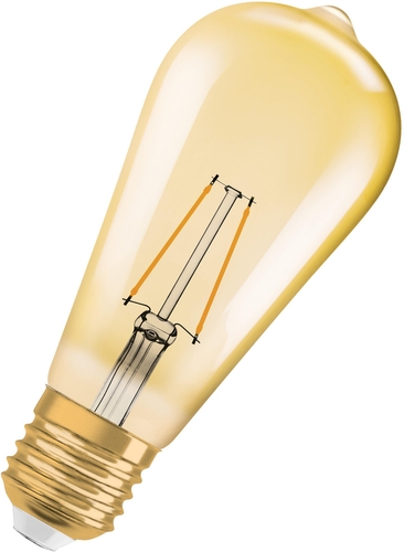 Osram LED-Lampe 2,5W in warmweißem Licht für energiesparende Beleuchtung