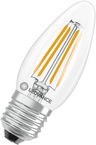 LED-Lampe E27 3.4W 827 Filament Frontansicht