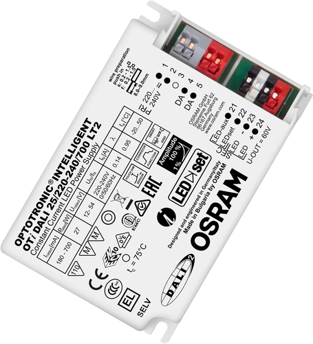 Osram LED Netzteil OTI DALI 25 Frontansicht
