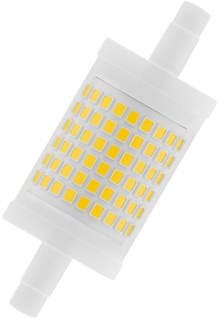 LED LINE78 100 DIM 12W 827 R7S P Halogenersatzlampe Frontansicht