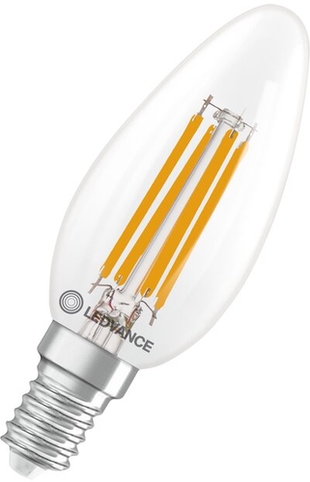 LED-Lampe E14 Sockel, dimmbar, Frontansicht