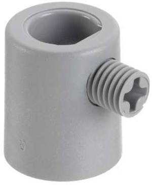 Nordic Aluminium Stromschienensystem XTSA 510-1 M10 Zugentlastung grau Frontansicht