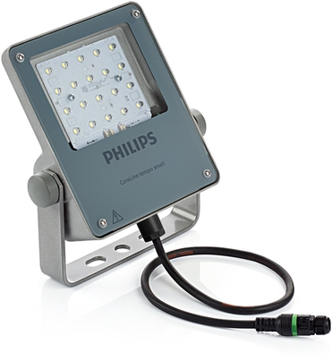 Philips LED-Leuchte BVP111 Frontansicht mit warmweißem Licht