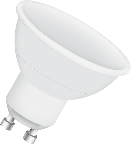 LED-Lampe GU10 von Ledvance, 4,5W, warmweißes Licht, Frontansicht