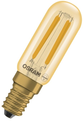 Ledvance LED-Lampe Vintage 1906 T26 40 Filament DIM 4.8W 822 Gold E14 Frontansicht