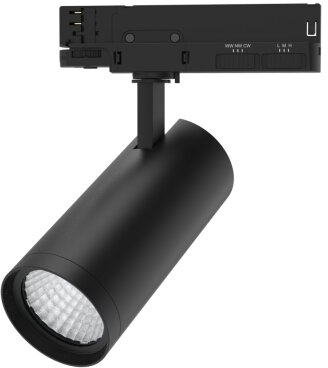 Dotlux LED-Tracklight SLIMtrack TRUECOLOR Frontansicht schwarz