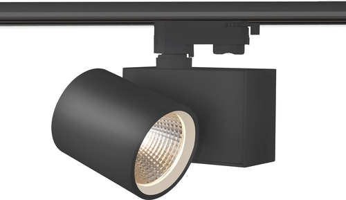 Dotlux LED-Tracklight EXPLORERvisio 32W 3500K schwarz Frontansicht