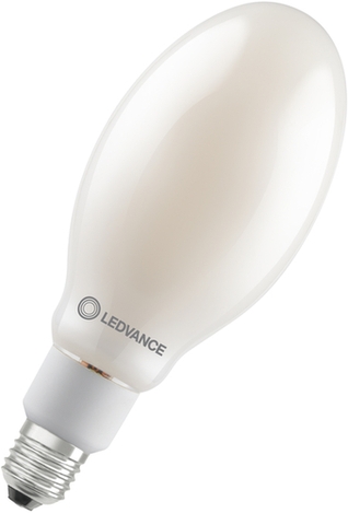 LED-Filamentlampe mit warmweißem Licht in Frontansicht