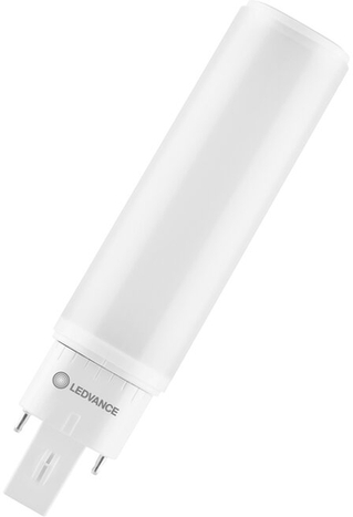 LED-Lampe DULUX von Ledvance, 6W, warmweißes Licht, Frontansicht