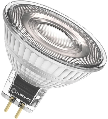 LED-MR16-Spot mit GU5.3-Sockel, warmweißes Licht, Produktfoto Frontansicht