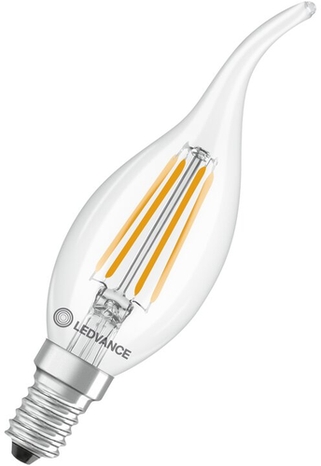 LED-Lampe E14 Sockel 3.4W 827 Filamentoptik Frontansicht