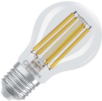 LED-Glühbirne E27 7.2W warmweiß 2700K Frontansicht