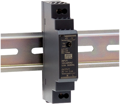 Mean Well Hutschienennetzteil 12V 1.25A Frontansicht