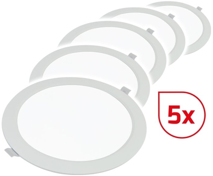 Dotlux LED-Downlight CIRCLEflat 6W 3000K Frontansicht