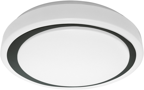 Smart+ Orbis Ceiling Moon WIFI Deckenleuchte Frontansicht weiß schwarz