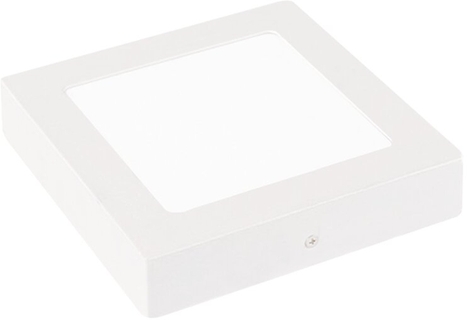 Quadratisches LED-Panel mit Aufbaurahmen, 3000K, Frontansicht