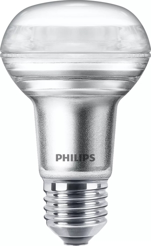 Philips LED-Lampe LED CLA 40W R63 E27 warmweißes Licht Frontansicht