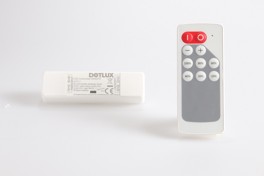 Dotlux LED-Controller REMOTE für LED-Streifen, Frontansicht