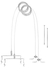 Ledvance LB FLEX SUSPENSION KIT 30X1 Frontansicht Beleuchtungssystem