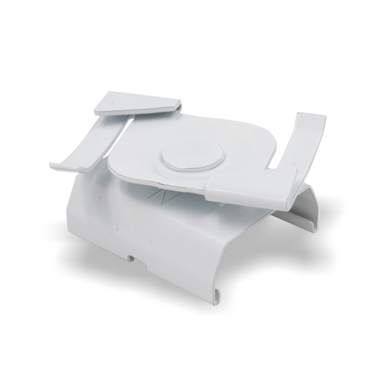 Stromschienensystem Deckenclip für 24mm Rasterdecke, weiß, Frontansicht