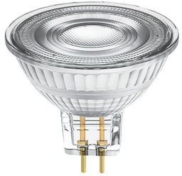 Sigor 8W LED-Spot Luxar Glas GU5,3 Frontansicht 3000K