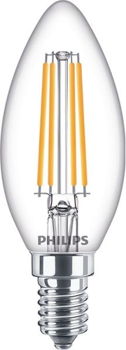 Philips LED-Lampe E14 60W warmweißes Licht Frontansicht