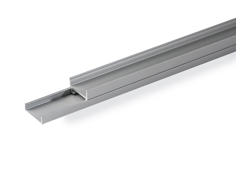 ALU-Profil 20/15 2 Meter für LED-Streifen, Frontansicht