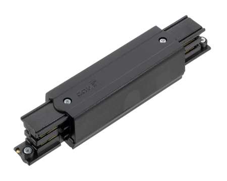 Nordic Aluminium Stromschienensystem XTS 14-2 Mitteleinspeisung schwarz Frontansicht