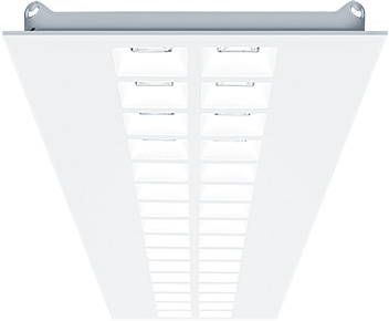LED-Panel MIRL LAY mit 840 Lichtpunkten für gleichmäßige Beleuchtung Frontansicht