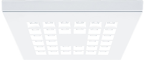 LED-Panel MIRL A LED2800-840 Q600 EVG Frontansicht
