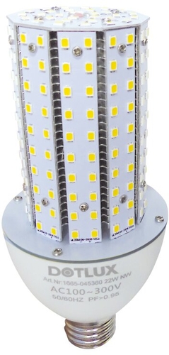 Dotlux LED-Strassenlampe RETROFITnano E27 18W 3000K Frontansicht
