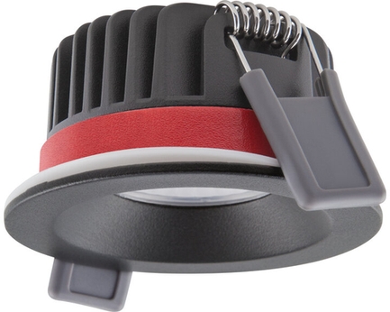 LED-Spotlicht SP FP FIX P 8W 930 PS DIM IP65 BK Frontansicht