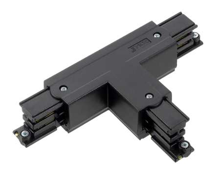 Nordic Aluminium Stromschienensystem T-Verbinder schwarz Frontansicht