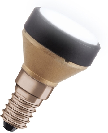 LED-Lampe E14 Sockel, warmweißes Licht, Produktfoto Frontansicht