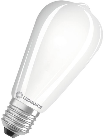 LED Glühbirne E27, warmweißes Licht, Frontansicht