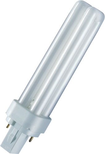 Osram Kompakt-Leuchtstofflampe DULUX D 26W/865 G24D-3 Frontansicht