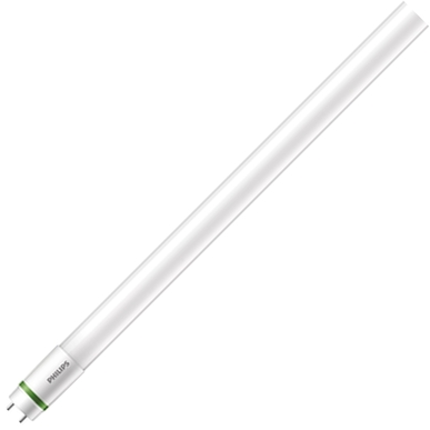 Philips LED-Röhre 1500mm Frontansicht mit warmweißem Licht